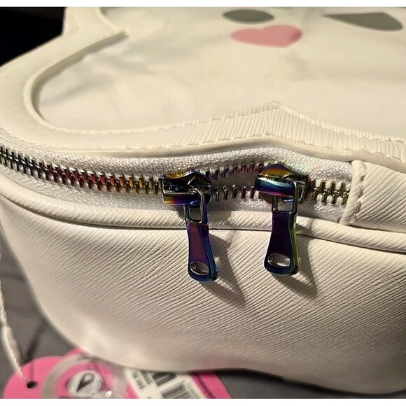 Kawaii Cutie Cloud Ita Bag Crossbody White Rainbow Zipper Robo Roku Brand NEW - Picture 10 of 16
